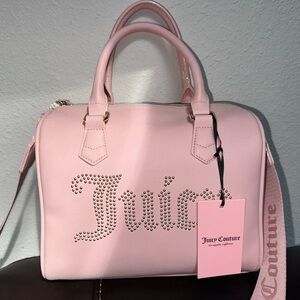 Juicy Couture Pink Obsession Satchel Crossbody Bag Pink NWT